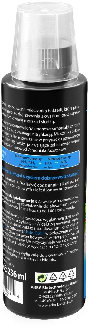 Arka Nite-Out II 236 ml – bakterie startowe, redukują NH3 NO2