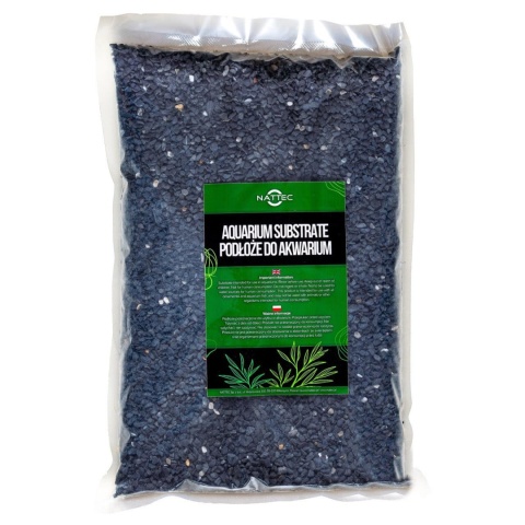 Nattec Sumba Gravel 3-5 mm 5 kg – naturalny czarny żwir do akwarium