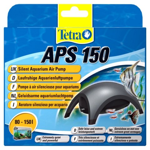 TETRA Aquarium Air Pumps APS 150 pompa napowietrz.czarna 80-150l jedno wyj. (T143166)