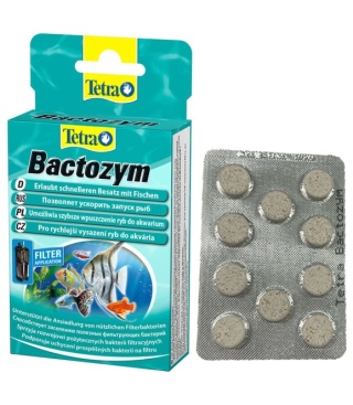Tetra Bactozym 10 tabletek – enzymy i odżywka dla bakterii do akwarium