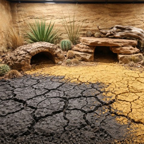 Terrario Goroth Ordor 1kg - czarna glina do terrarium pustynnego