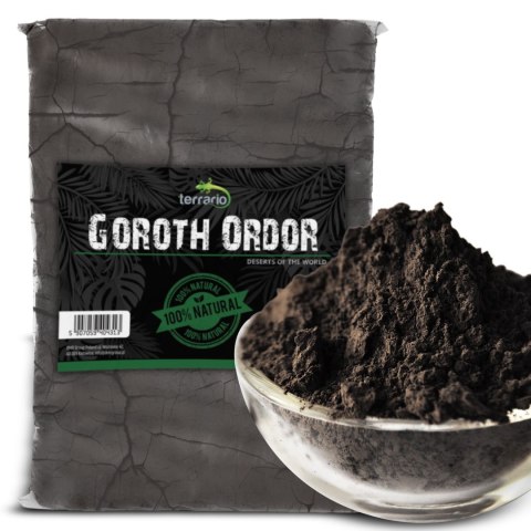 Terrario Goroth Ordor 1kg - czarna glina do terrarium pustynnego