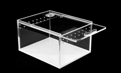 Happet terrarium akrylowe 10,5x8,5x6 cm – lekkie terrarium dla owadów