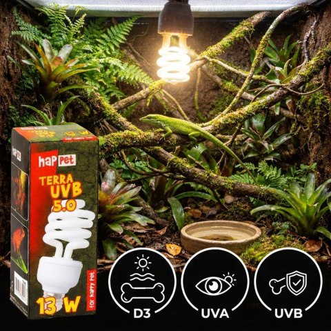 Żarówka Terra UVB Happet 5.0/13W