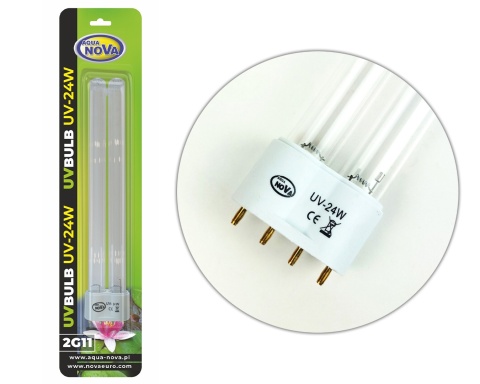 AQUA NOVA Żarnik promiennik UV 24W 323mm 2G11 do sterylizatorów i filtrów