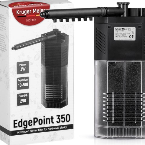 Kruger Meier EdgePiont 350 - filtr wewnętrzny narożny do akwarium