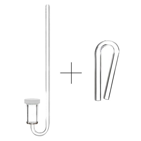 Neo Diffuser Original M CO2 + Clip White - dyfuzor CO2 + kolanko do akwarium 17mm