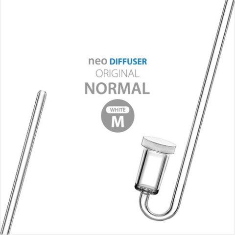 Neo Diffuser Original M CO2 + Clip White - dyfuzor CO2 + kolanko do akwarium 17mm