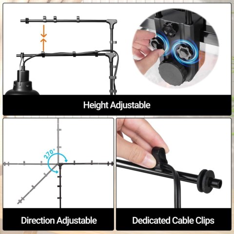 Repti-Zoo Dual Light Bracket - podwójny wieszak na lampy grzewcze