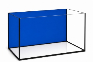 Tło niebieskie 80x50cm samoprzylepne, matowe do akwarium 80 cm