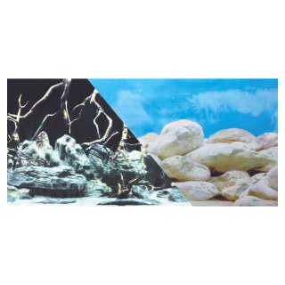 ZOLUX Tło do akwarium dwustronne korzenie/kamienie 50 x 80 cm (354919)