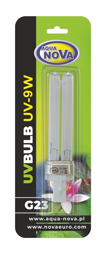 AQUA NOVA Żarnik promiennik UV 9W 165mm G23 do sterylizatorów i filtrów
