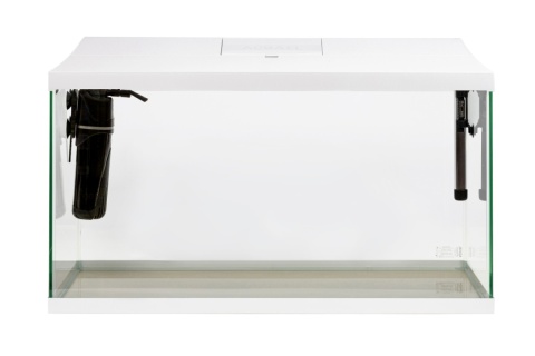 Akwarium 54l z wyposażeniem i szafką Białe 60x30x110 cm - zestaw na start