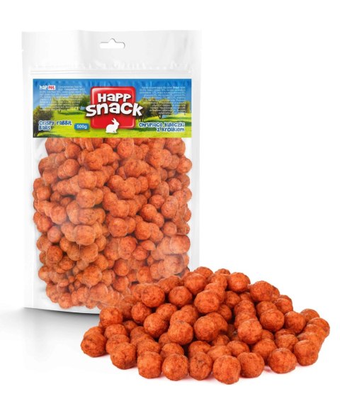 Happet Chrupiące kuleczki z królikiem dla psa 500 g