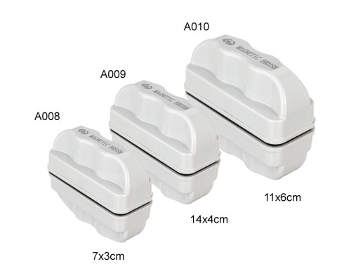 Happet Czyścik magnetyczny pływający L do szyb akwarium 12 mm