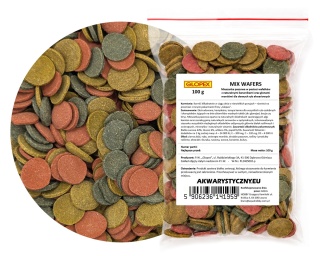 Glopex Mix wafers 100g Pokarm dla ryb dennych Kirys Glonojad Bocja