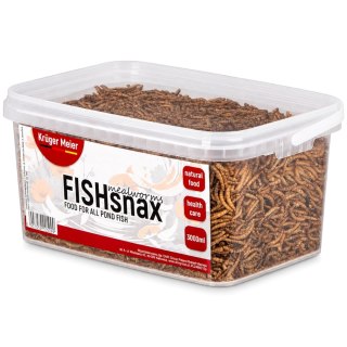 Kruger Meier FISHsnax Mealworms 3000ml - larwy mącznika dla ryb
