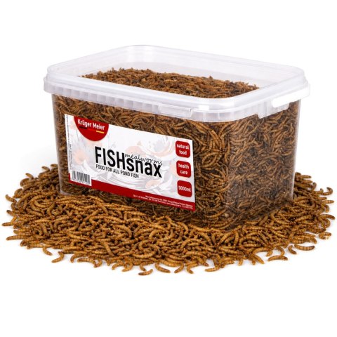 Kruger Meier FISHsnax Mealworms 5000ml - larwy mącznika dla ryb
