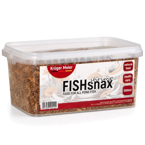 Kruger Meier FISHsnax Shrimps 3000ml - krewetki pokarm dla karpi koi