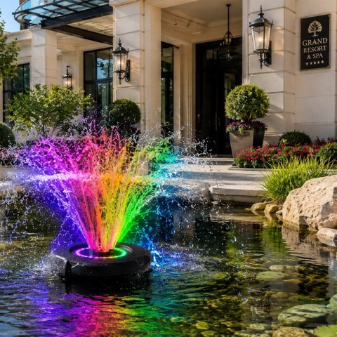 Kruger Meier PondSplash Elite LED 40000 - fontanna pływająca z oświetleniem