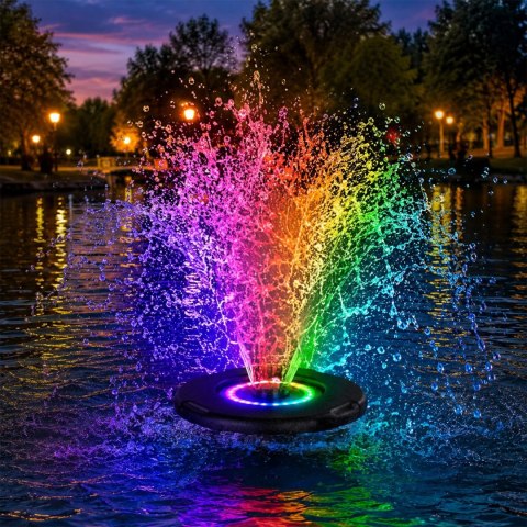 Kruger Meier PondSplash Elite LED 40000 - fontanna pływająca z oświetleniem