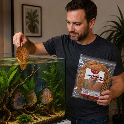 Kruger Meier Shrimp Leaves XL - liście ketapangu 15 sztuk
