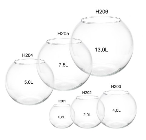 Happet Kula szklana 7,5 l mini akwarium kula