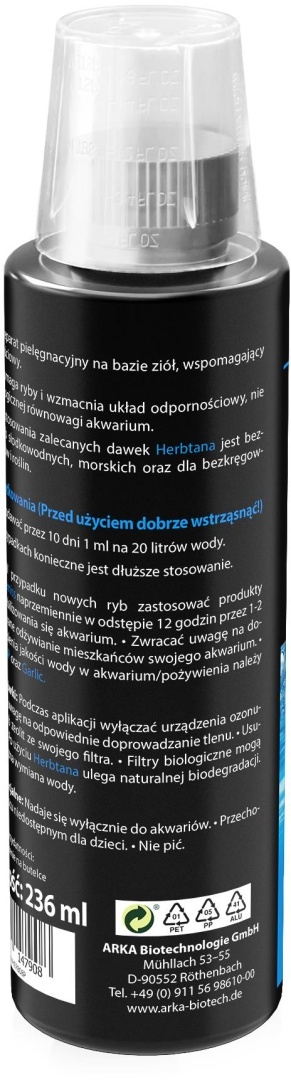 Arka Herbtana 236 ml – naturalny preparat wspierający odporność ryb