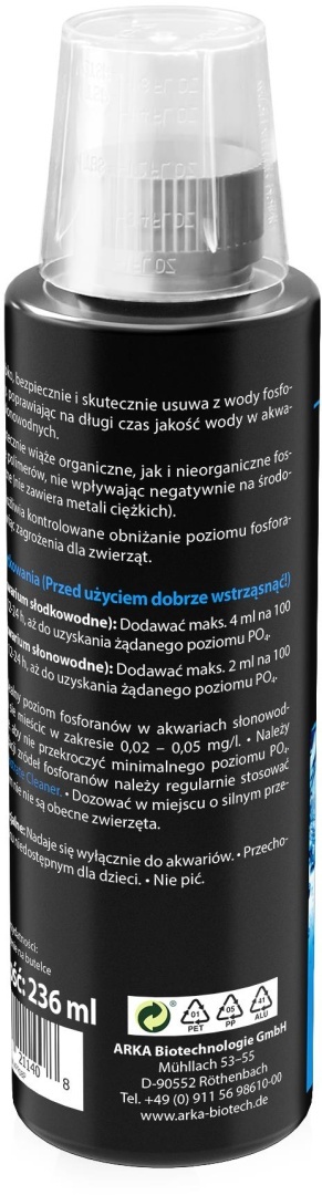 Arka Phos-Out 4 236 ml – preparat do usuwania fosforanów PO4 z akwarium