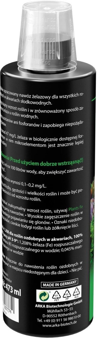 Arka Plants Fe 473 ml – żelazo Fe (Iron) dla roślin akwariowych
