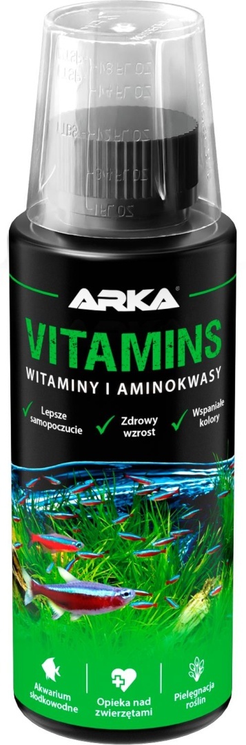 Arka Vitamins 118 ml – witaminy i aminokwasy do akwarium słodkowodnego