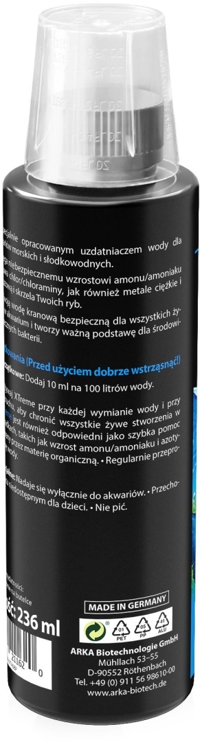 Arka XTreme 236 ml – uzdatniacz wody do akwarium słodkowodnego i morskiego