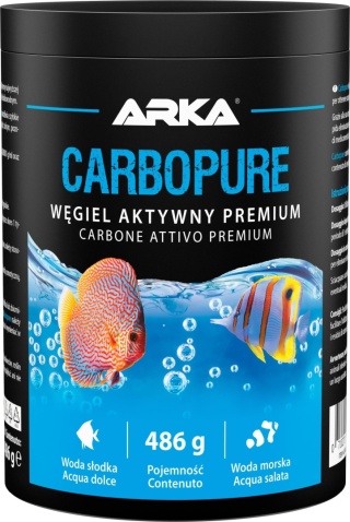 Arka Carbopure 1000 ml / 486 g – aktywny węgiel filtracyjny do akwarium