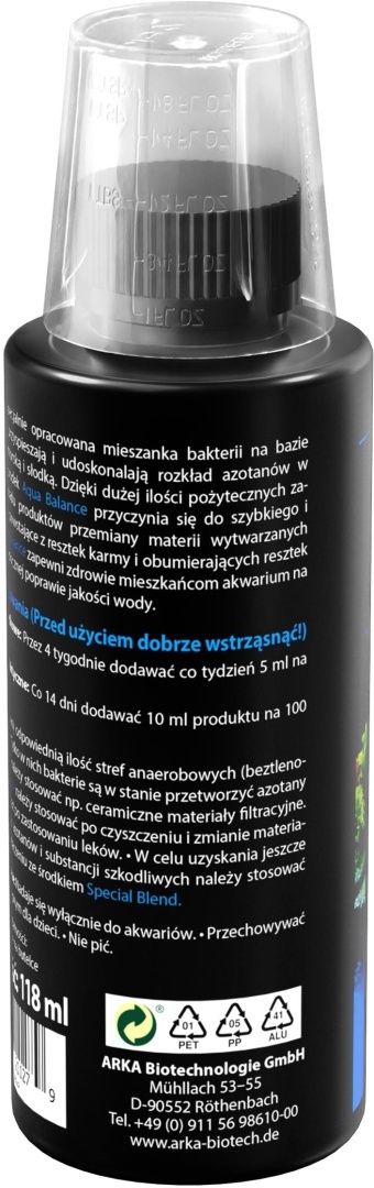 Arka Aqua Balance 118 ml – bakterie do stabilizacji biologii akwarium
