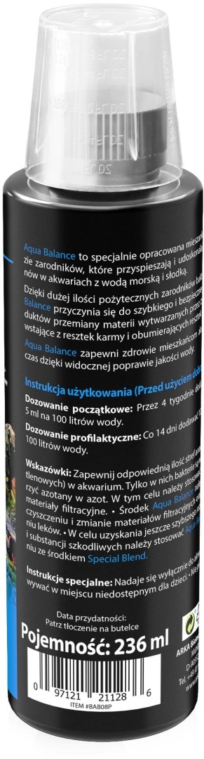 Arka Aqua Balance 236 ml – bakterie do stabilizacji biologii akwarium
