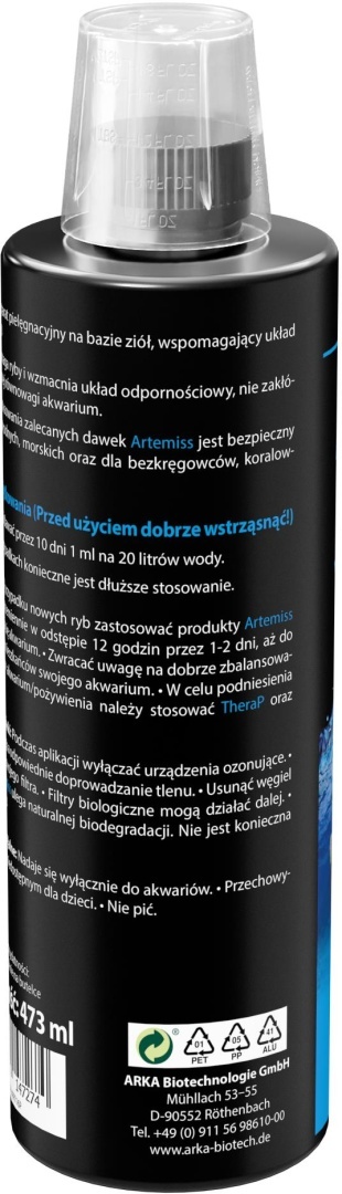 Arka Artemiss 473 ml – naturalny preparat wspierający zdrowie ryb