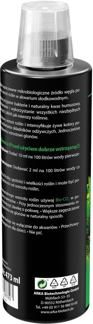 Arka Bio-Carbon 473 ml – płynny węgiel dla roślin akwariowych