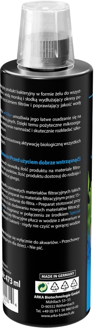 Arka Gel Filter 473 ml – żel bakteryjny do filtrów akwariowych