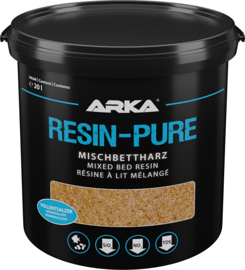 Arka Resin-Pure wiadro 20 l / 14 kg – żywica jonowymienna do filtrów RO/DI