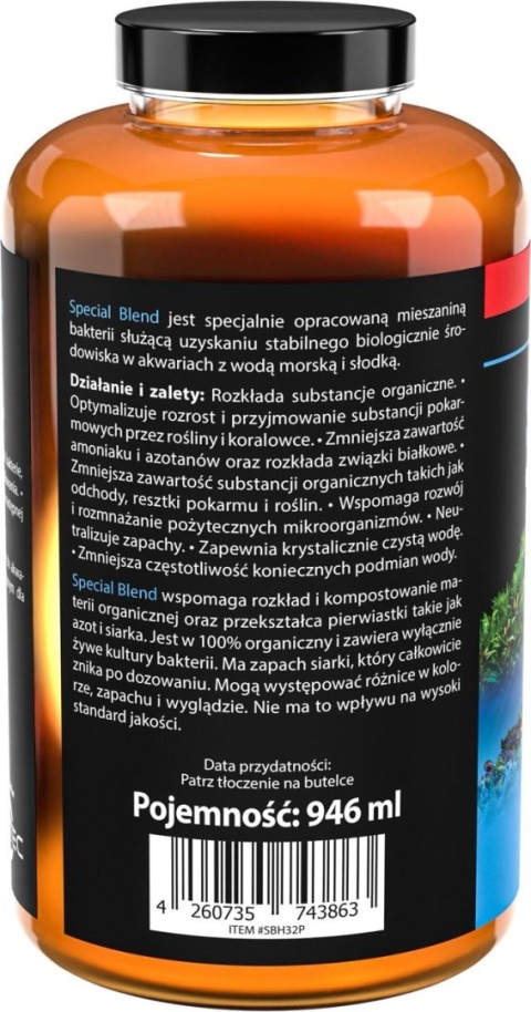 Arka Special Blend 946 ml – bakterie do akwarium i stabilizacji biologii
