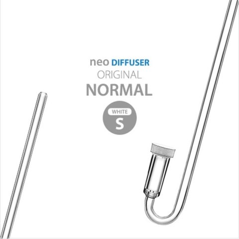 Neo Diffuser Original S CO2 + Clip White - dyfuzor CO2 + kolanko do akwarium 12mm
