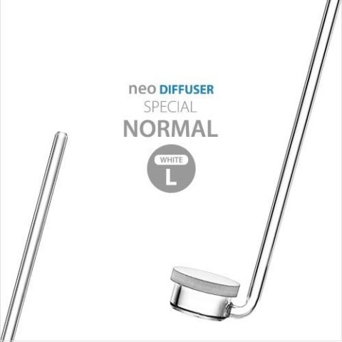 Neo Diffuser Special Normal L CO2 + Clip White - dyfuzor + kolanko CO2 do akwarium 24mm