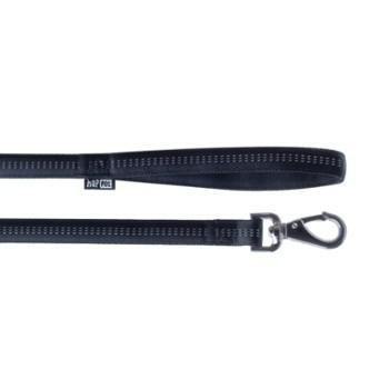 Happet Smycz Soft Style odblaskowa czarna M 1,5 cm