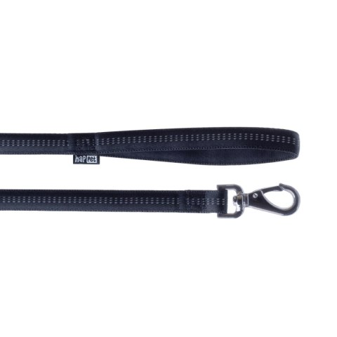Happet Smycz Soft Style odblaskowa czarna S 1 cm