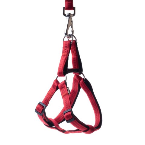 Happet Smycz + szelki Soft Style czerwone S 1 cm