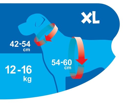 Happet Puszorek Air Comfort XL czerwony | Wygodne szelki dla psa lub kota
