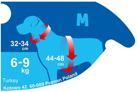 Happet Szelki Air Comfort brązowe M puszorki dla psa