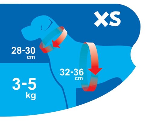 Happet Szelki Air Comfort XS czerwone dla psa i kota puszorki