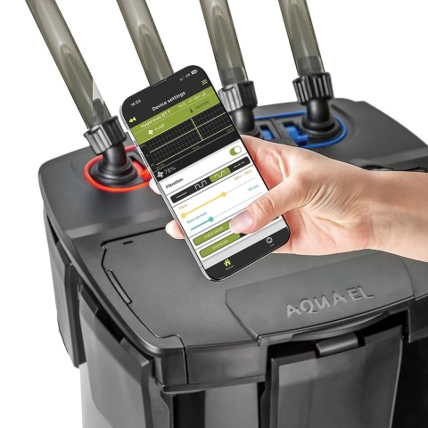 AQUAEL Hypermax BT Thermo filtr zewnętrzny z grzałką i Bluetooth