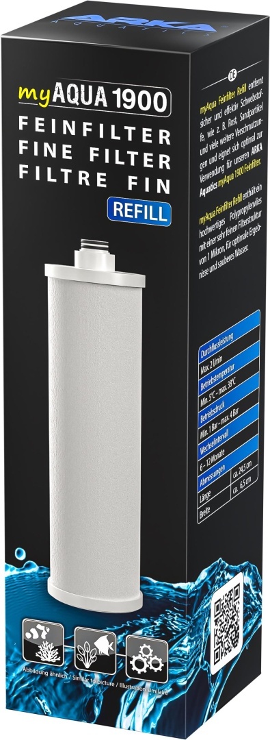 ARKA Fine Filter Refill – wkład do filtra wstępnego RO myAQUA 1900